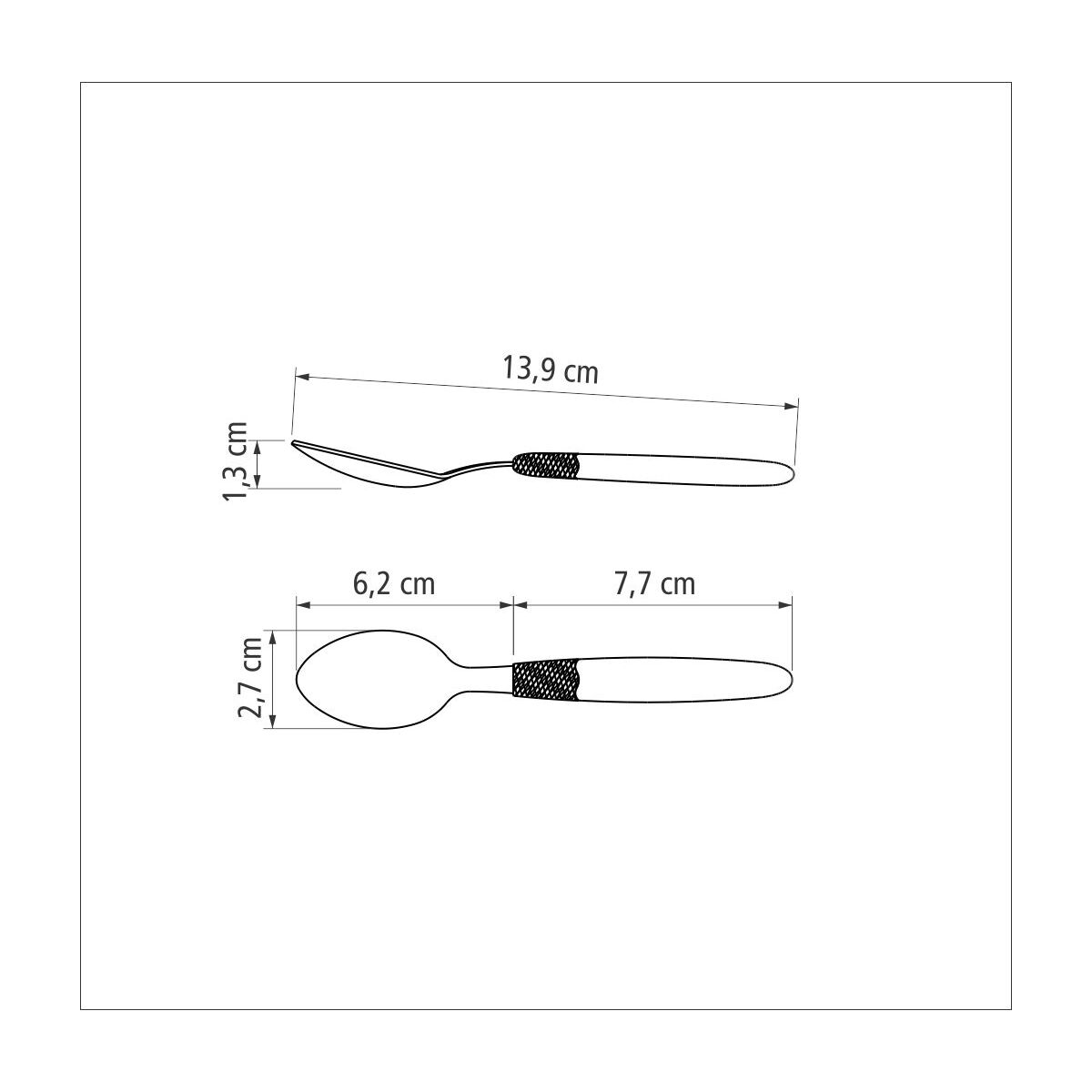 Tramontina ipanema tea spoon set of 6
